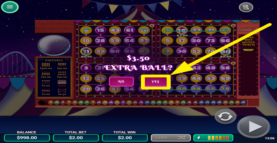 Carnival Extra Ball