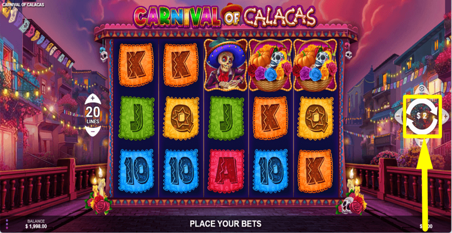 Carnival Of Calacas Spin Button