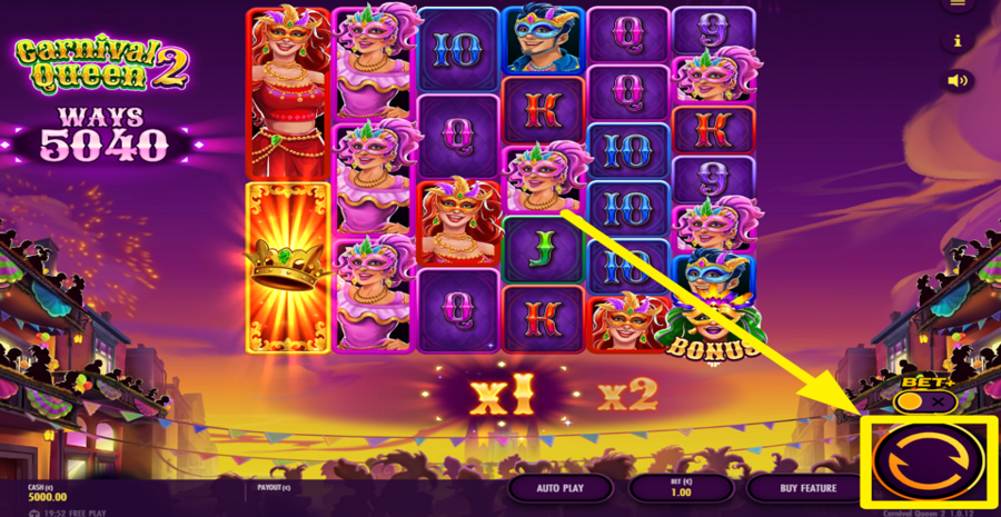 Carnival Queen 2 Spin