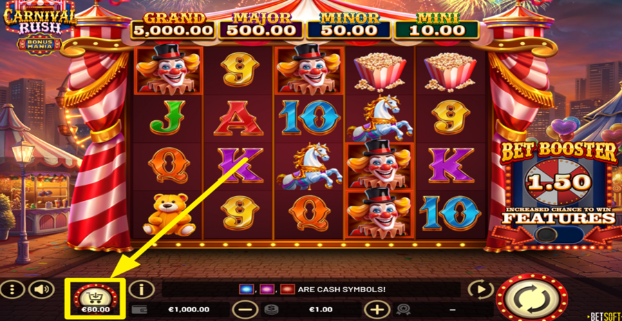 Carnival Rush Buy Bonus