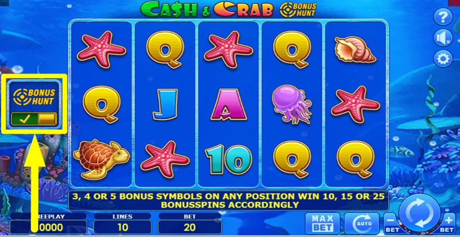 Cash And Crab Bonus Hunt Bonus Hunt Feature