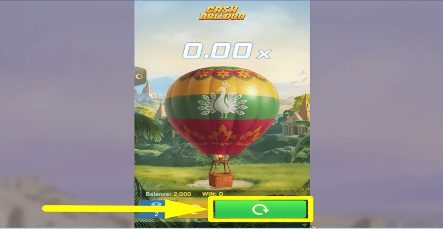 Cash Balloon Spin Button