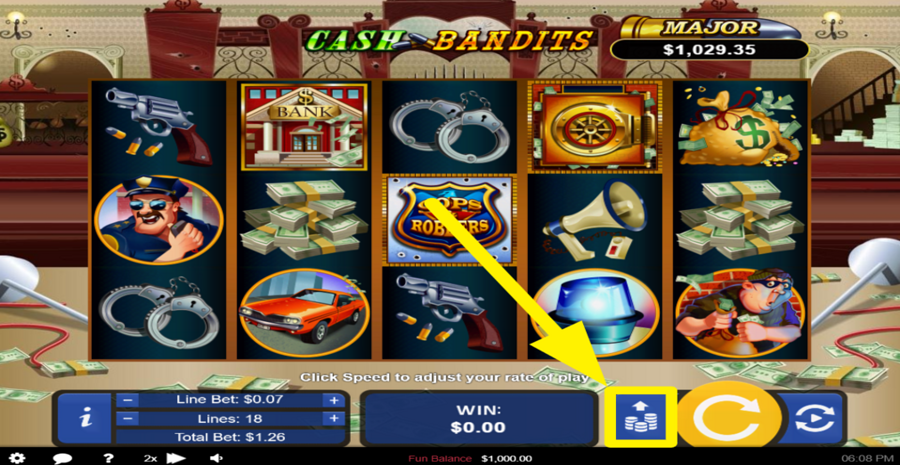 Cash Bandits Max Bet