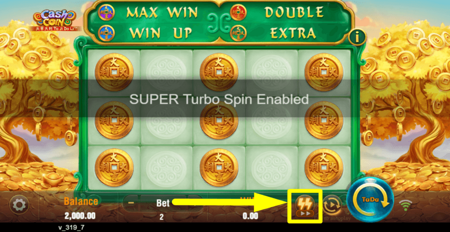Cash Coin Turbo Feature
