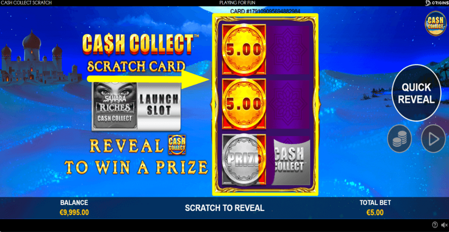 Cash Collect Scratch Card Scratch Cards