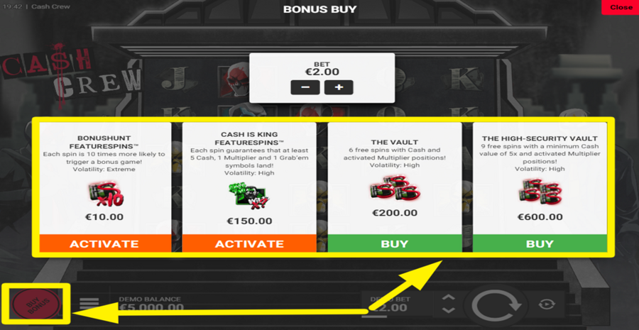 Cash Crew Buy Bonus