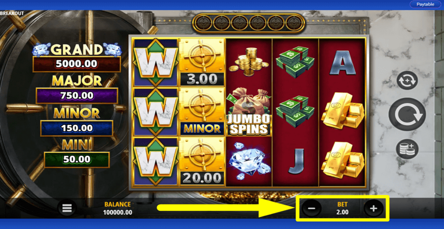 Cash Eruption Big Bank Breakout Bet Value