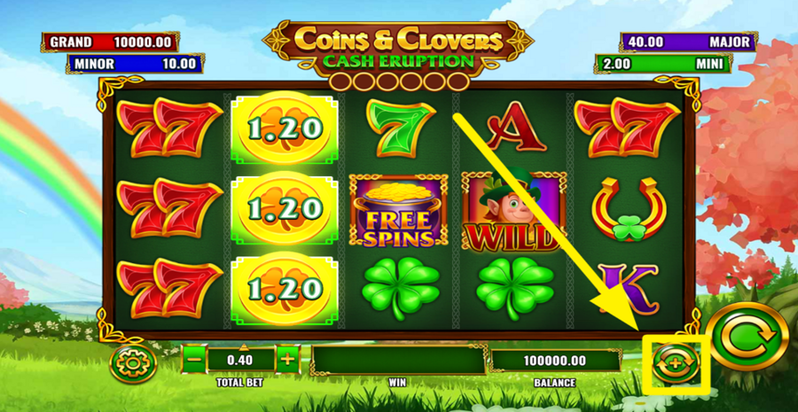 Cash Eruption Coins And Clovers Autoplay