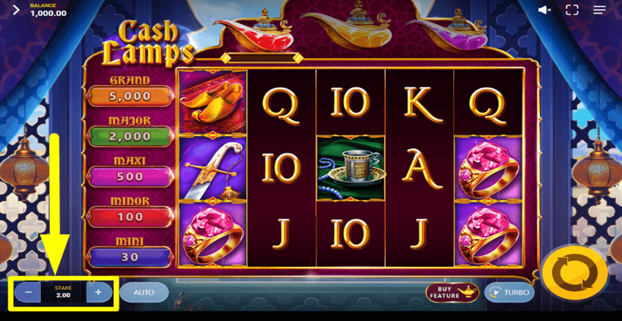 Cash Lamps Bet Value