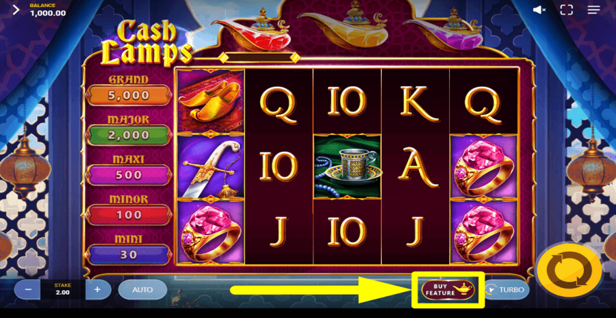 Cash Lamps Buy Feature