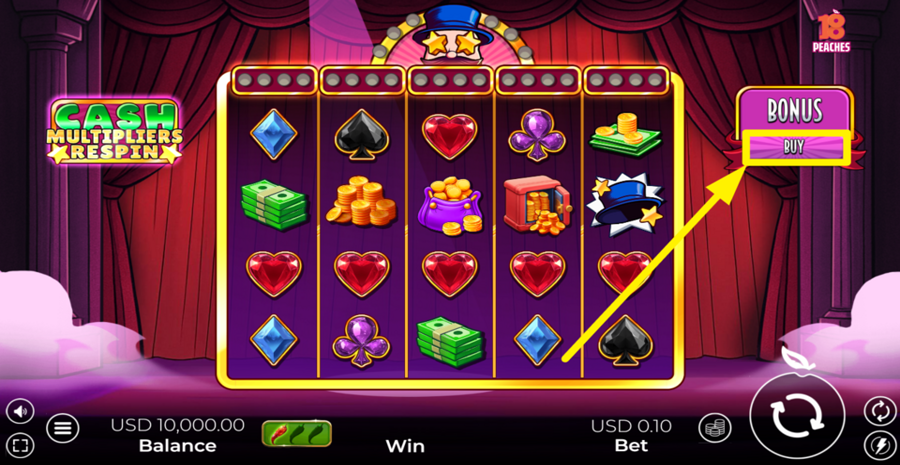 Cash Multipliers Respin Buy Bonus
