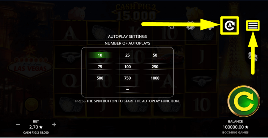 Cash Pig 2 15000 Autoplay Feature