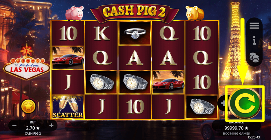 Cash Pig 2 Spin Button