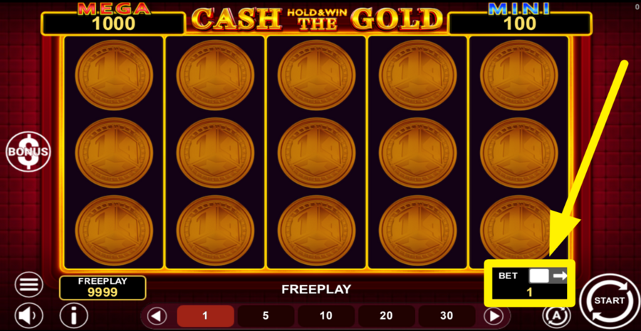 Cash The Gold Hold And Win Extra Bet