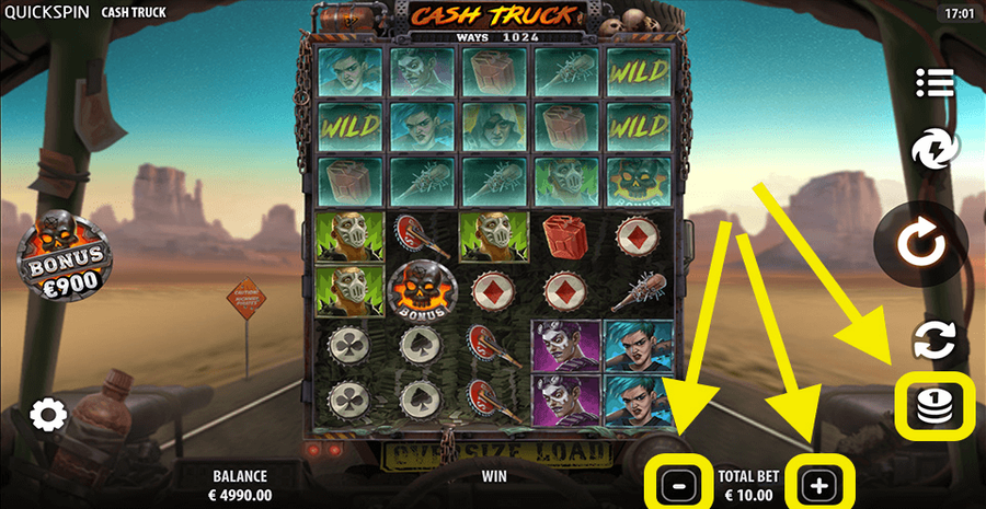 Cash Truck Bet Selection
