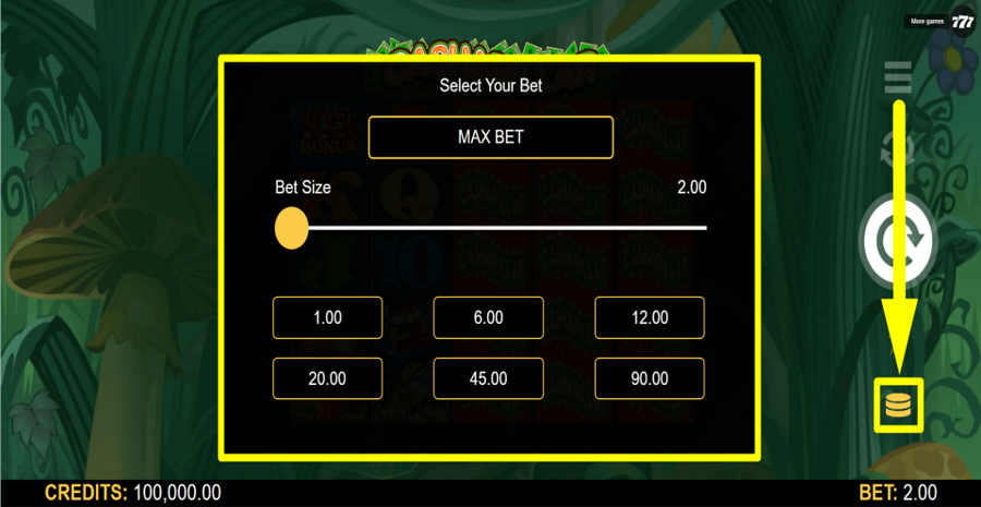 Cashapillar Bet Value