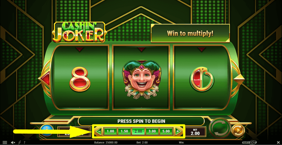 Cashin Joker Bet Value