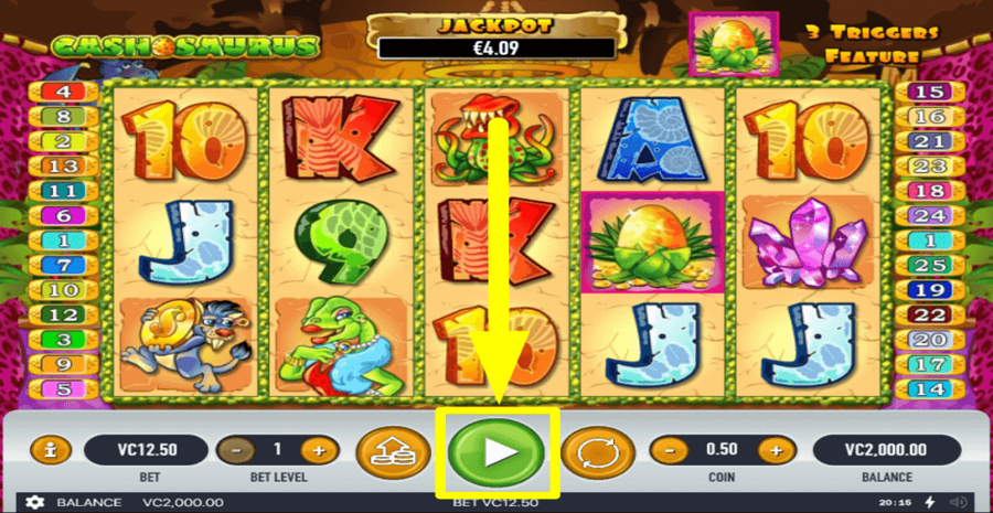 Cashosaurus Play Button