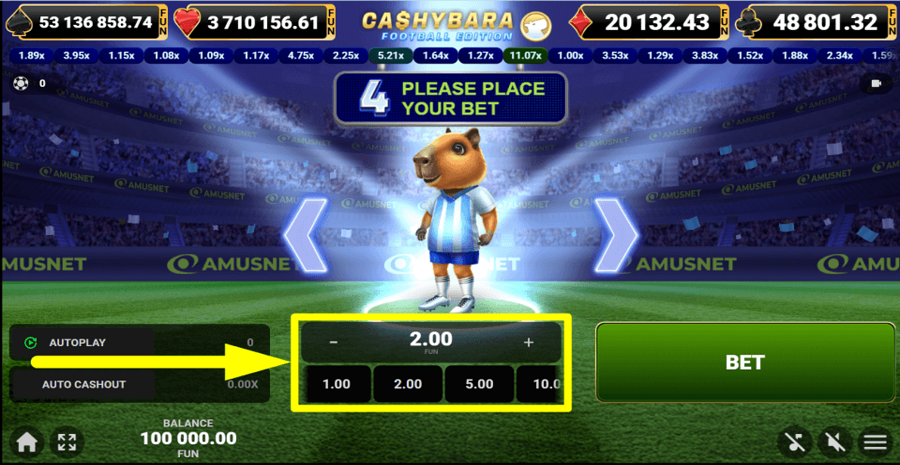 Cashybara Football Edition Bet Value