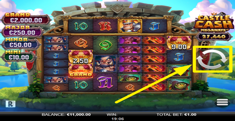 Castle Cash Megaways Spin