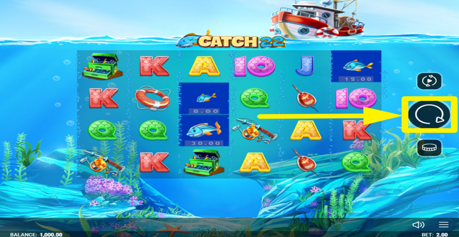 Catch 22 Spin Button
