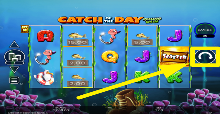 Catch Of The Day Reeling Em In Spin Button