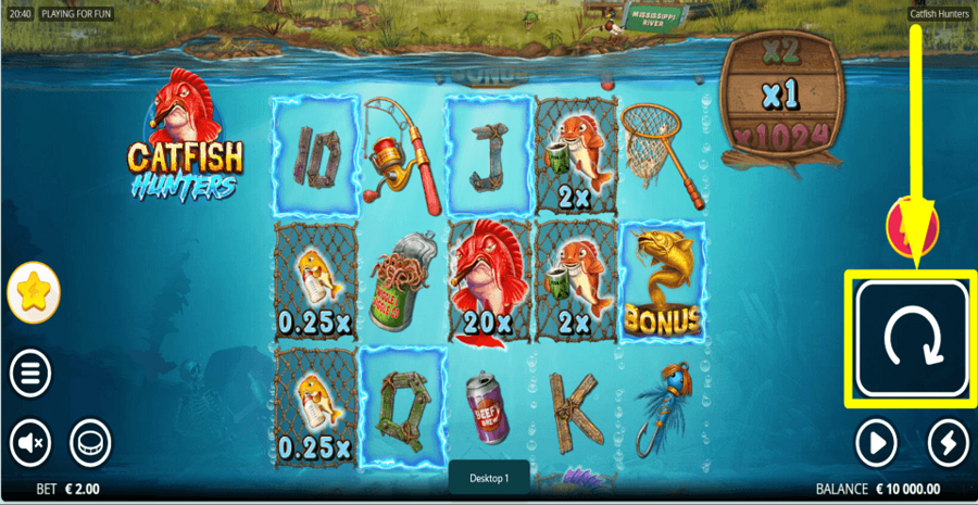Catfish Hunters Spin Button