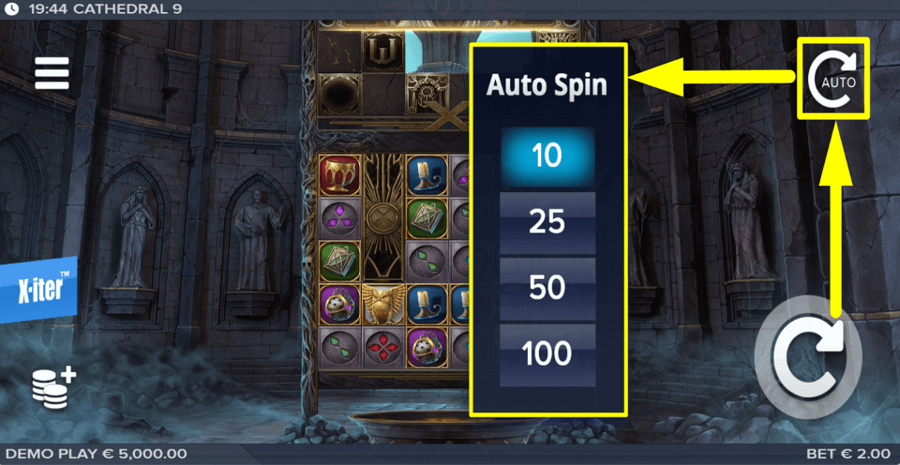 Cathedral 9 Autoplay Feature