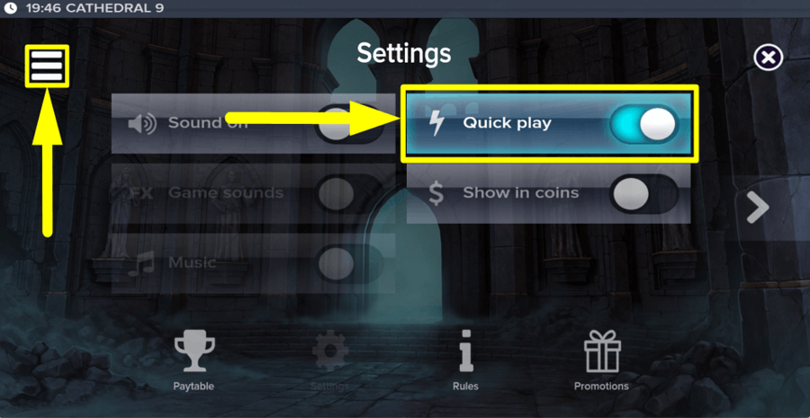 Cathedral 9 Turbo Feature