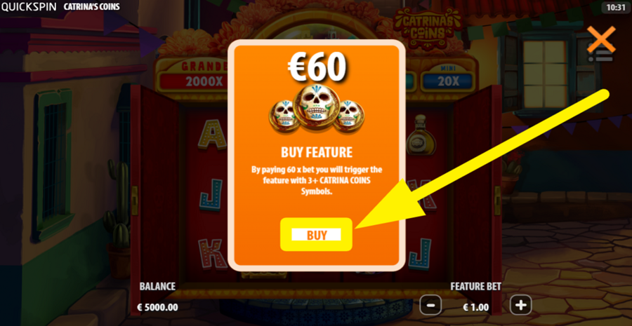 Catrinas Coins Buy Bonus