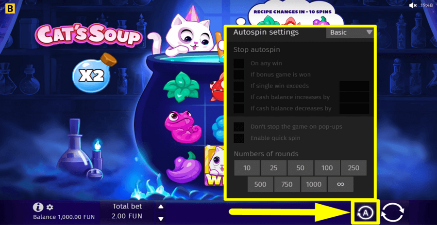 Cats Soup Autoplay Feature