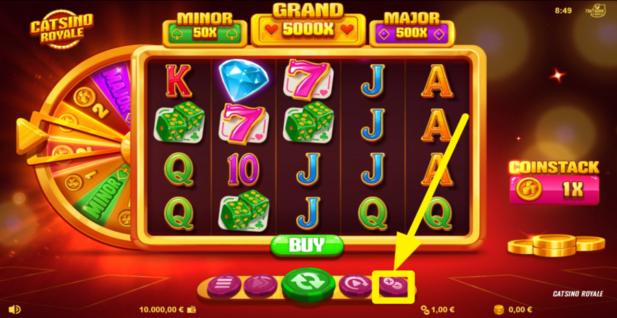 Catsino Royale Adjust Bet