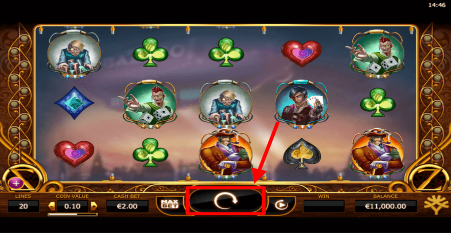 Cazinozeppelinspinbutton