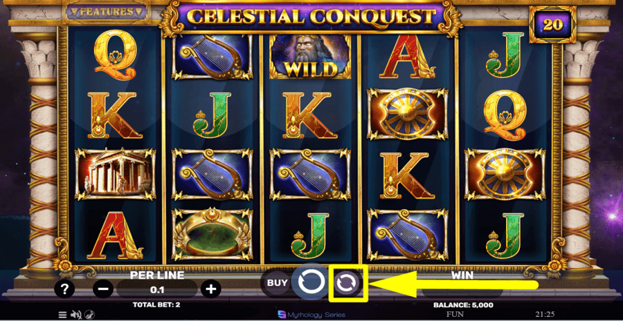 Celestial Conquest Autoplay Feature