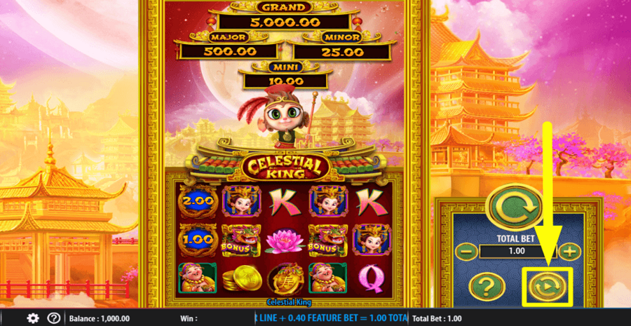 Celestial King Autoplay Feature