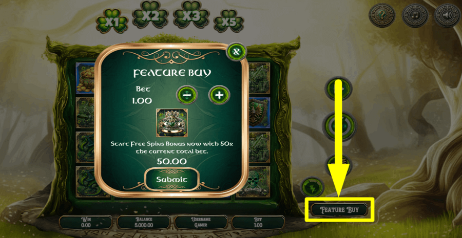 Celtic Bash Buy Feature