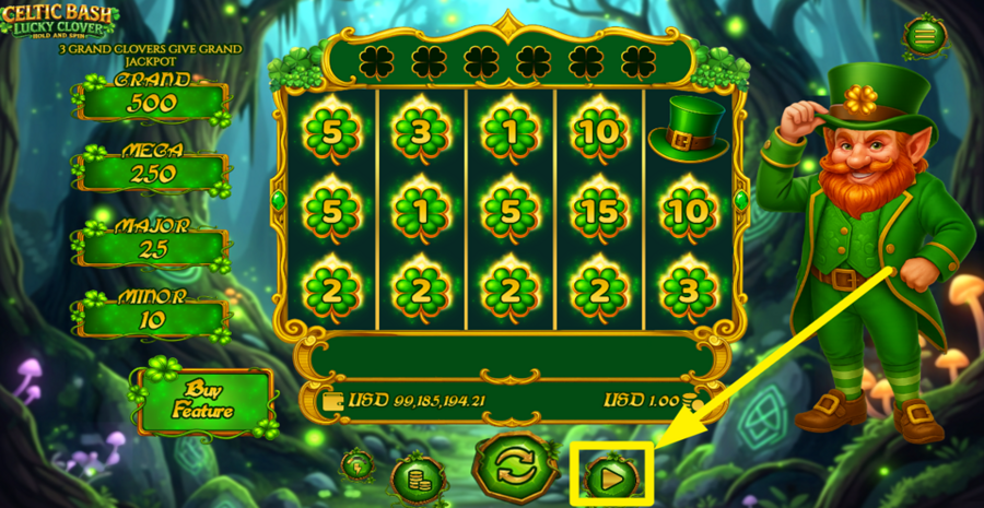 Celtic Bash Lucky Clover Hold And Spin Autoplay