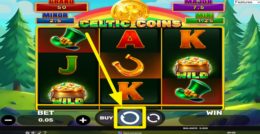Celtic Coins Hold And Hit 3x3 Spin