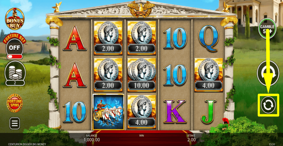 Centurion Bigger Big Money Autoplay Feature