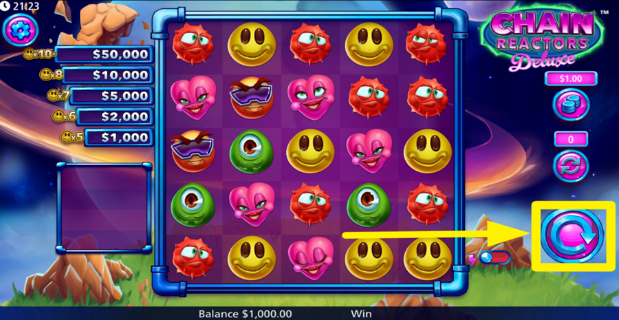 Chain Reactors Deluxe Spin Button