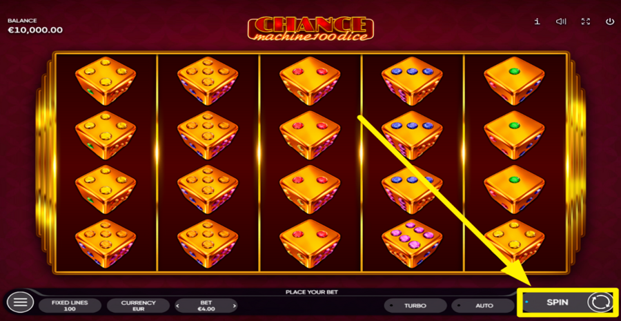 Chance Machine 100 Dice Spin