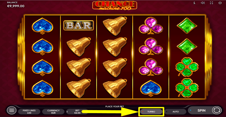Chance Machine 100 Turbo Mode