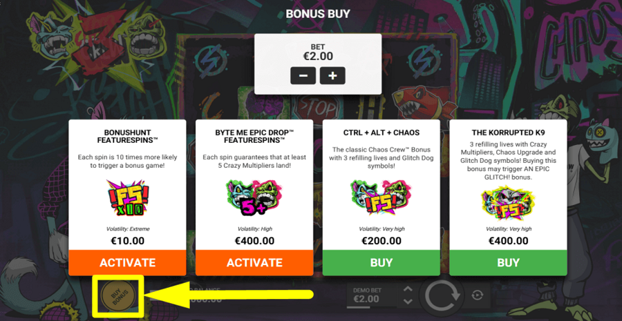 Chaos Crew 3 Buy Feature