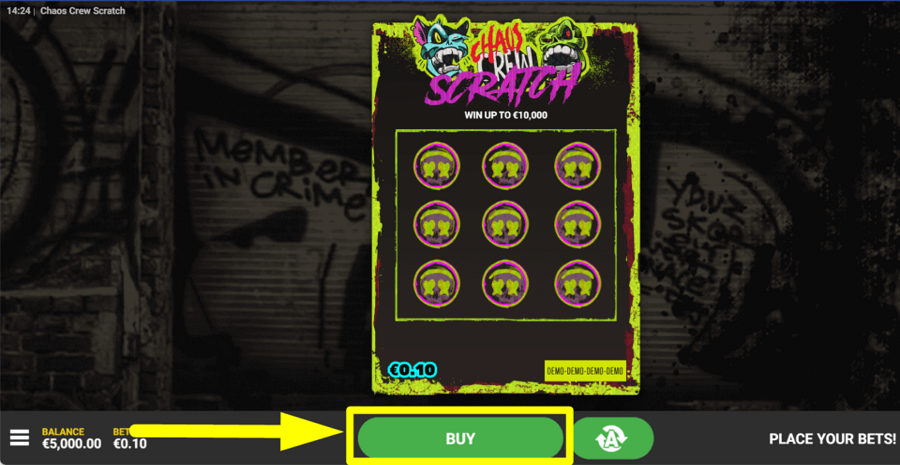Chaos Crew Scratch Buy Feature