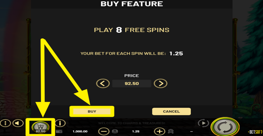 Charms And Treasures Buy Bonus