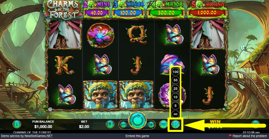 Charms Of The Forest Autoplay Feature