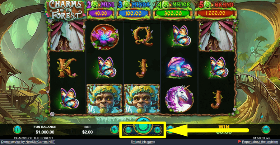 Charms Of The Forest Bet Value