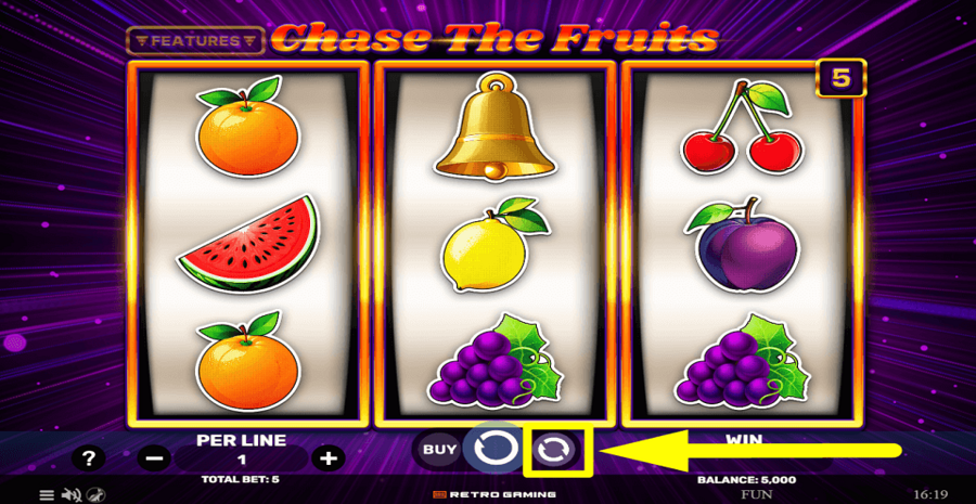 Chase The Fruits Autoplay Feature