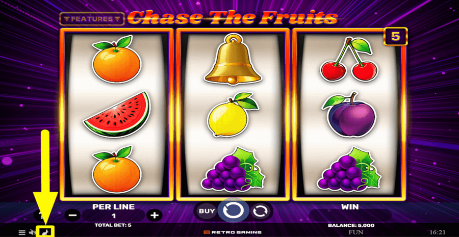 Chase The Fruits Turbo Feature