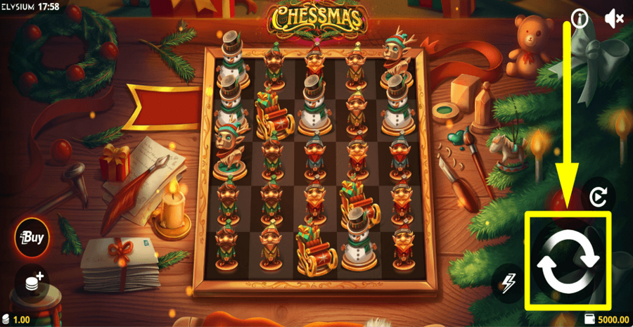 Chessmas Spin Button